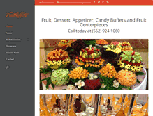 Tablet Screenshot of fruitbuffets.com